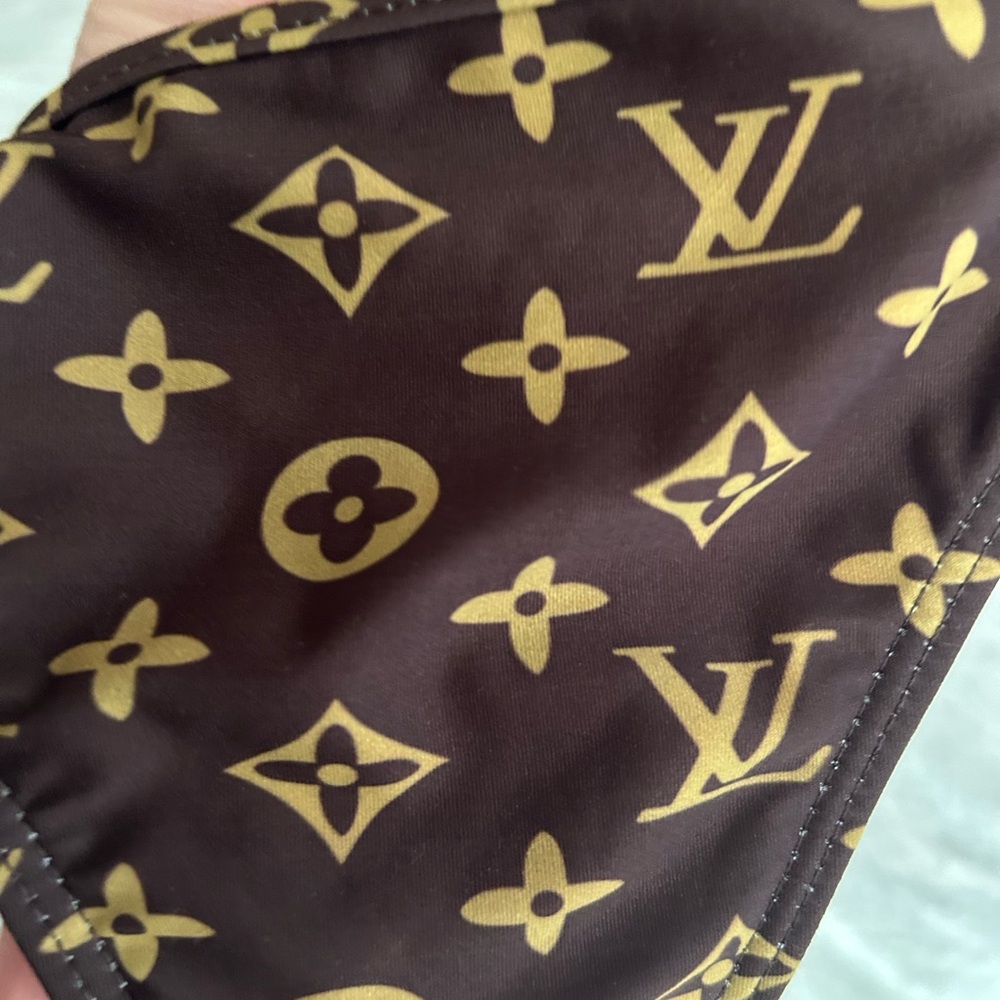 LV print swimming top and bottom